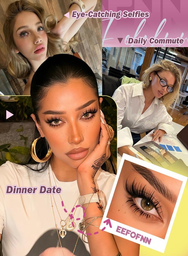 Eefofnn Manga Lash Clusters Kit Fairy Cluster Eyelash Extensions with Bottom Lashes Wispy Eyelash Clusters Kit Spiky Cluster Lashes 8-16mm DIY Lash Extension Kit with Lash Bond and Seal Tweeters by Eefofnn - Image 4